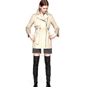 ZARA Water Repellent Trench Coat